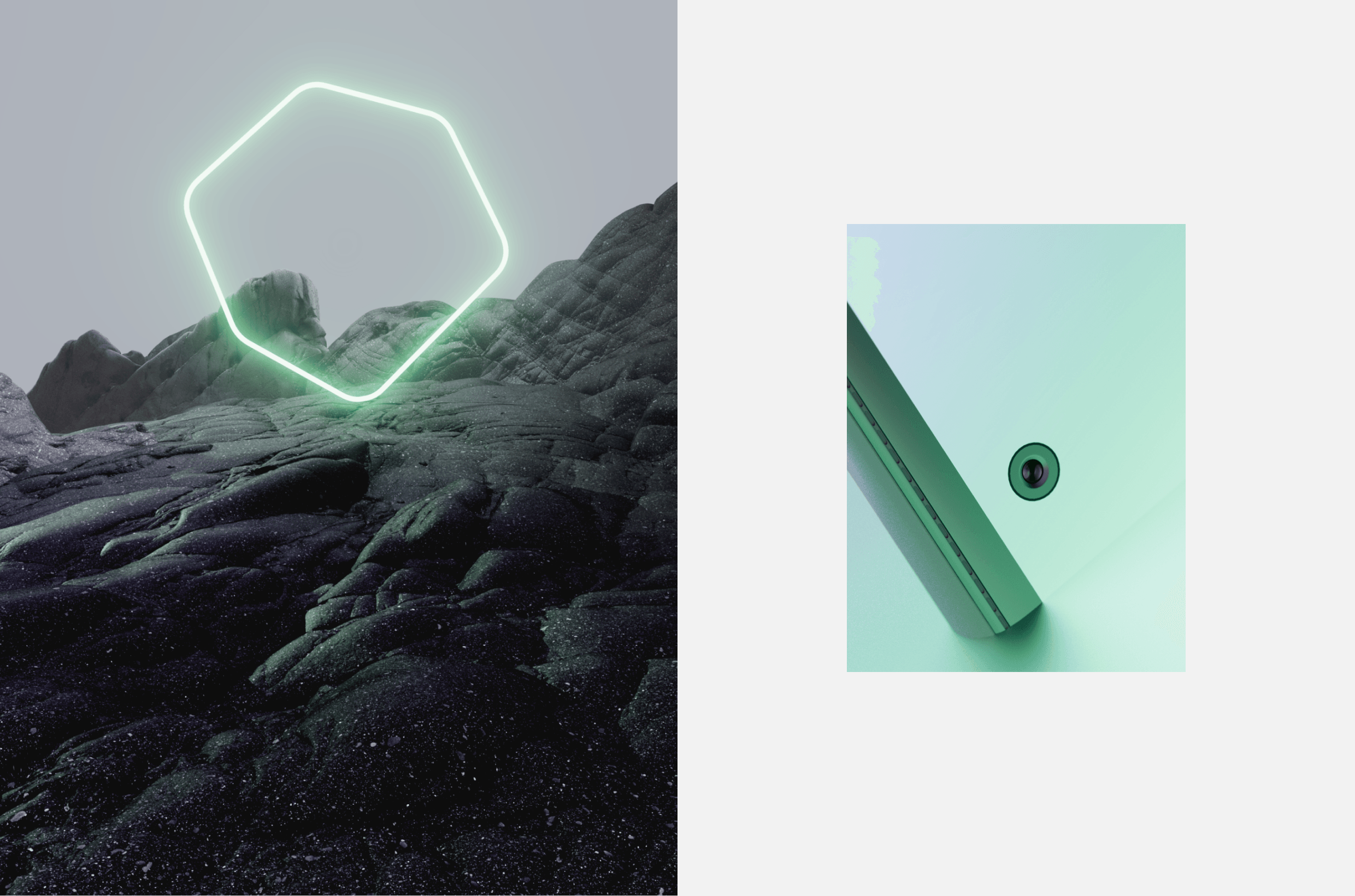 We tried to convey the new character of the brand and reflect it in the whole case — through animated behaviour, clean and soft landscapes, colour palette, as well as through the image of a guarding scanning beam.